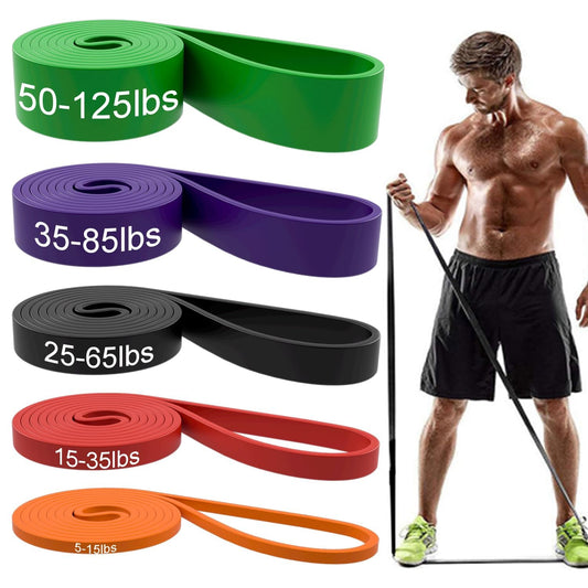 Resistance Bands, Pull Up Assist Bands - Workout Bands, Eexercise Bands, Long Resistance Bands Set for Working Out, Fitness, Training, Physical Therapy for Men Women - Multicolor